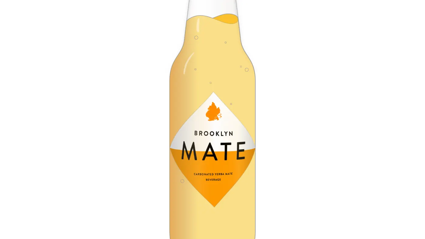 Слайд презентации бренда напитка Brooklyn Mate